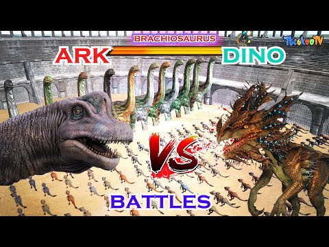 [Ark Survival Evolved ] Velonasaur Vs Genesis,Ark DINOSAURS Fights !!  – Tteokoo TV