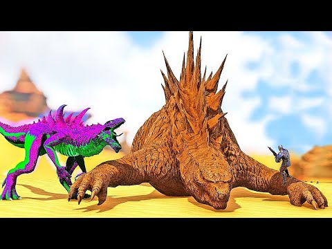 Até o + PODEROSO Godzilla Será Domado Por Essa Arma NOVA! (ARK MEGGA MODS) DINOSSAUROS