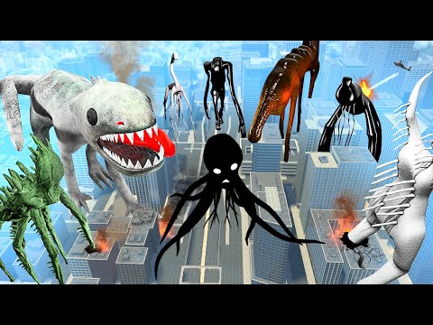 BATTLE OF ALL TREVOR HENDERSON GIANTS & SIZE COMPARISON! Gmod Garry's Mod Sandbox!