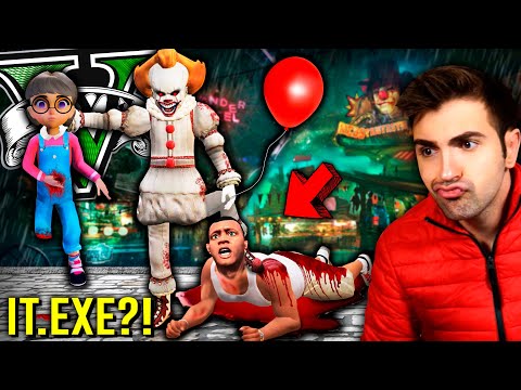 BUSCANDO a *IT.EXE* en Grand Theft Auto 5 !! 🤡🎈🔪