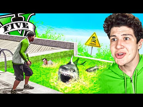 CRUZANDO una PISCINA TÓXICA en GTA 5! ☢️🧪 (Mods)