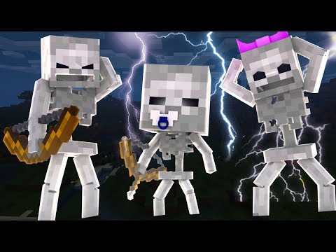 ДЕТИ И СЕМЬЯ СКЕЛЕТЫ ЕВГЕНБРО В МАЙНКРАФТ! КТО ТВОЯ СЕМЬЯ В MINECRAFT! WHO'S YOUR FAMILY ROLEPLAY