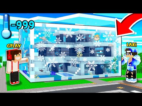 DOM GPLAYA ZAMARZŁ -999C W MINECRAFT?! GPLAY & LAKI