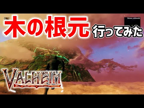 【Valheim】MAPに広がる大木の根元はどうなっているのか検証してみた【ヴァルヘイム】