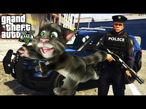 El Gato TOM en Grand Theft Auto V ¡El Gato TOM Escapa de la Policía!