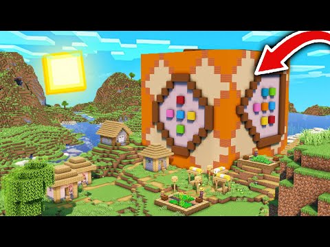 Encontramos un BLOQUE de COMANDOS GIGANTE en una ALDEA de MINECRAFT 1.18! 😍