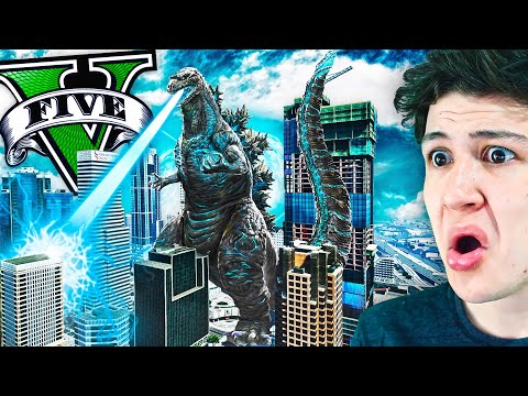 ENCONTRÉ a GODZILLA en GTA 5! (Mods)