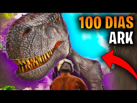 🔴SOBREVIVIENDO 100 DIAS en ARK Survival Evolved || El REY de los DINOSAURIOS
