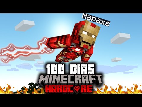 🟥Sobreviví 100 Días SIENDO IRON MAN en Minecraft HARDCORE…Esto fue lo que Pasó
