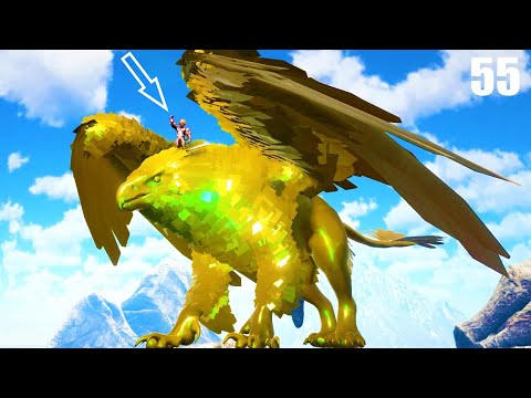 FINALLY, GIANT COLOSSUS GRIFFIN GOLDEN GOD! | ARK Omega Fjordur | ARK SURVIVAL EVOLVED MODDED E55