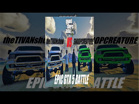 GTA 5 : EPIC 1V1 BATTLE SNOOP vs TIVAN also TAZ MANIAX NEW GTA5 DLC LIVE on YOUTUBE