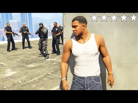 GTA 5 EPIC POLICE CHASE (GTA 5 Five Star Escape vs Cops)