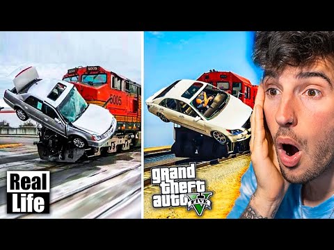 GTA 5 VS VIDA REAL!! #1 GRAND THEFT AUTO V EN LA VIDA REAL