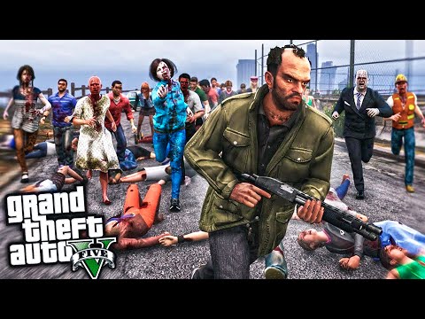 HORDA de +100 ZOMBIES!! GTA 5 ZOMBIES #3 Grand Theft Auto V – The Last Survivor