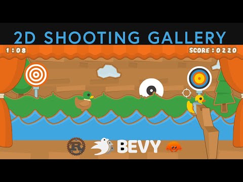 How I Made a 2D Shooting Gallery Game using Rust and Bevy in 5 hours