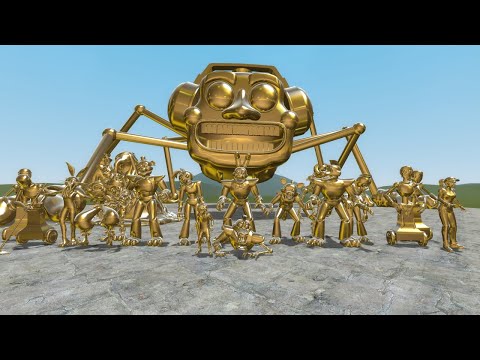 HOW STRONG ARE GOLDEN SECURITY BREACH ANIMATRONICS in Garry's Mod! (Five Nights at Freddy's)