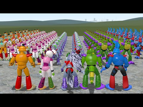 I BECAME ALL GLAMROCK ANIMATRONICS In Garry's Mod! [Five Nights at Freddy's: Security Breach]