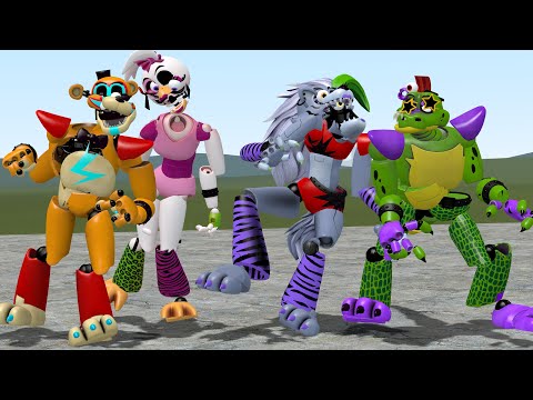 I BROKE FNAF SECURITY BREACH ANIMATRONICS In Garry's Mod! (Five Nights at Freddy's)