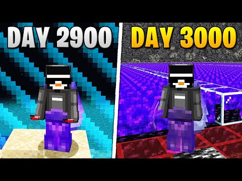 I Survived 3,000 Days in HARDCORE Minecraft…