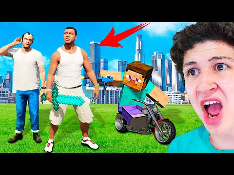 Jugando MINECRAFT en GTA 5! Grand Theft Auto V – GTA V Mods