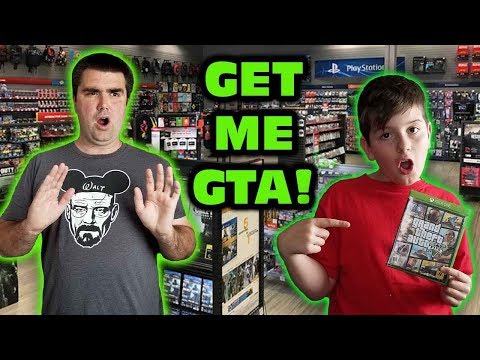Kid Temper Tantrum At GameStop First Time – Wanted Grand Theft Auto V