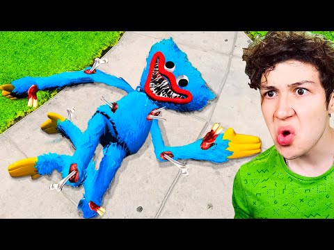 Le ROMPO TODOS los HUESOS a HUGGY WUGGY en GTA 5! 👻🦴 (Mods)