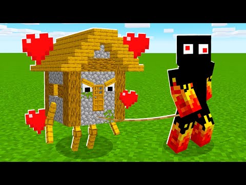 levei minha casa para passear no minecraft e ela não gostou