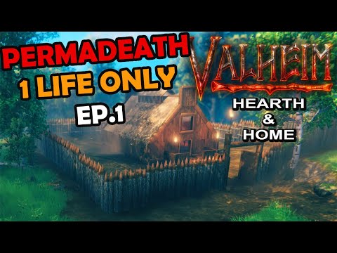 LIVE | NEW EP.01 A Fresh Start! VALHEIM HARDCORE MODE Challenge – Hearth & Home Gameplay
