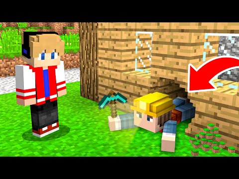 MEU AMIGO VIROU CAÇADOR DE PASSAGENS SECRETAS NO MINECRAFT !