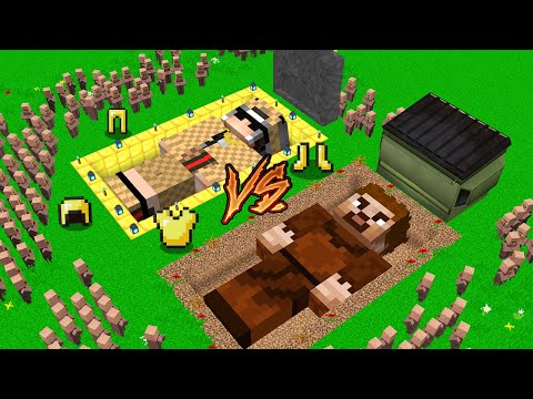 MİLYONER DEV MEZAR VS EVSİZ DEV MEZAR – Minecraft