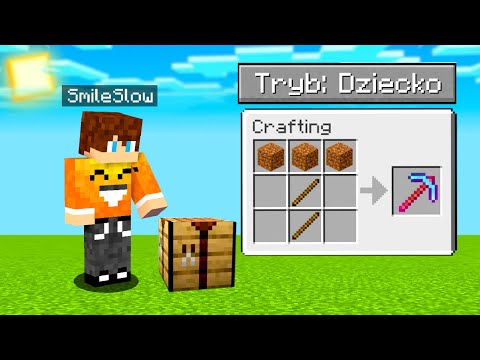 Minecraft, ale GRAM NA TRYBIE DLA DZIECI!