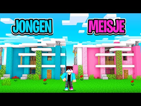 Minecraft MILJONAIRS Huis Battle vs MEISJE! (Challenge)