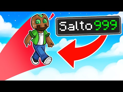 MINECRAFT pero CADA VEZ SALTAS MÁS ALTURA! 😱🤢