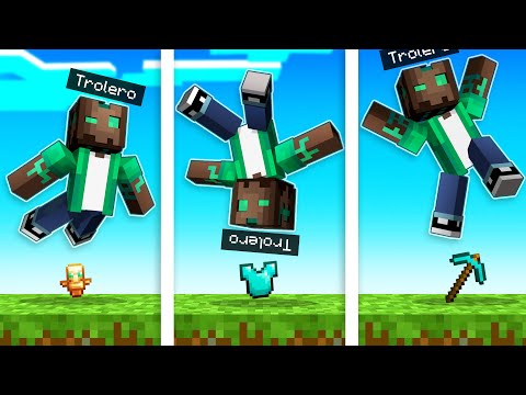 MINECRAFT pero CUANDO SALTAS CONSIGUES ITEMS OP! 😱💎