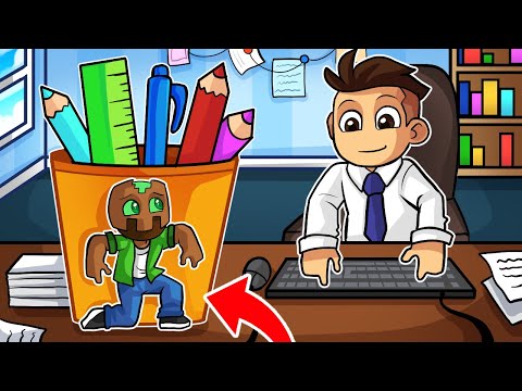 MINECRAFT pero NOS ESCONDEMOS EN UNA OFICINA! 😂📄