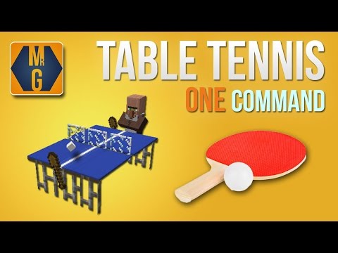 Minecraft – Table Tennis (A.K.A. Ping Pong) in one command!