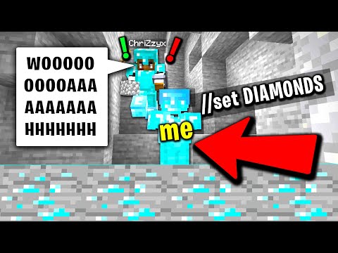 Minecraft trolling but with world edit…