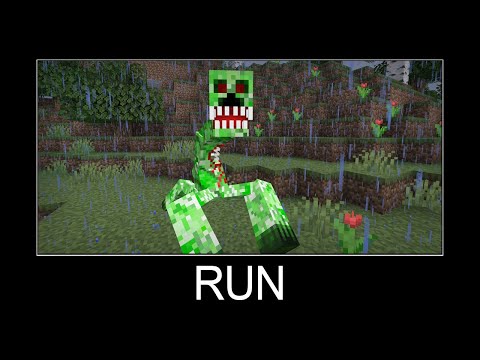 Minecraft wait what meme part 185 (scary Mutant Creeper)