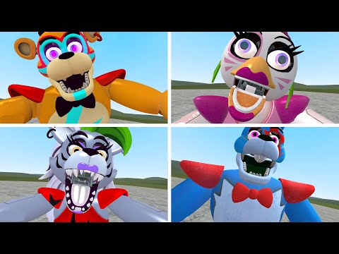 NEW ALL FNAF SECURITY BREACH JUMPSCARES In Garry's Mod! (Five Nights at Freddy's: SB UPDATE)