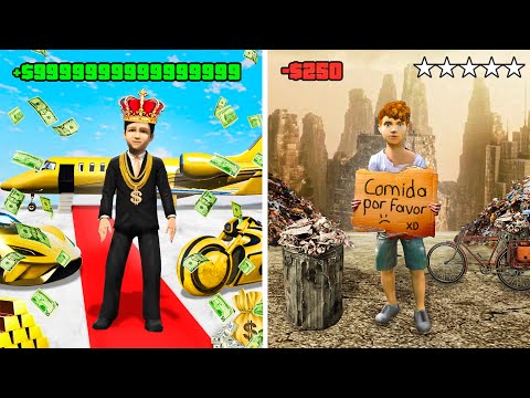NIÑO RICO vs NIÑO POBRE en GTA 5! 🤑🗑️ (Mods)