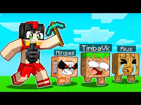 ¡NOS ESCONDEMOS en BLOQUES de MINECRAFT! 😂🤣 EL ESCONDITE en MINECRAFT con los COMPAS