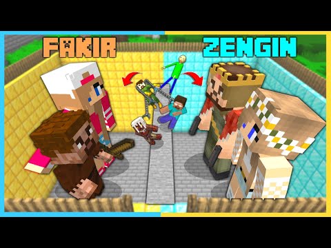 ÖLÜRSEN ZENGİN VS FAKİR AİLESİ ÇUKURUNA DÜŞERSİN! 😱 – Minecraft