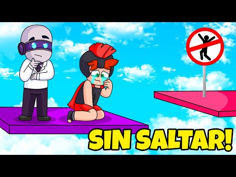 ¿PODREMOS PASAR ESTE PARKOUR SIN SALTAR EN ROBLOX? 😱😂 INVICTOR y MAYO