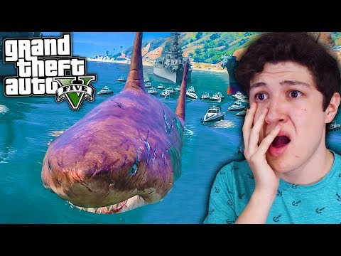¿Qué PASA si Encuentras al MEGALODÓN en GTA 5? Grand Theft Auto V – GTA V Mods