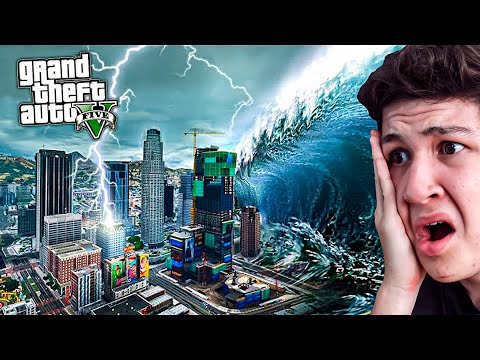 ¿Qué PASA si Hay un TSUNAMI en GTA 5? Grand Theft Auto V – GTA V Mods