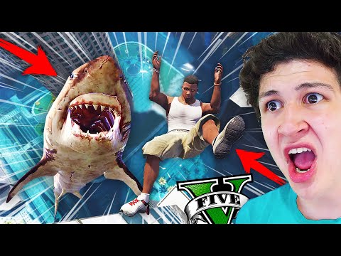 ¿Qué PASA si te COME un MEGALODÓN en GTA 5? Grand Theft Auto V – GTA V Mods