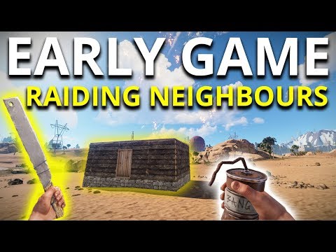 RAIDING MY NEIGHBOURS With EVERY EARLY GAME METHOD! – Rust Solo Survival Gameplay