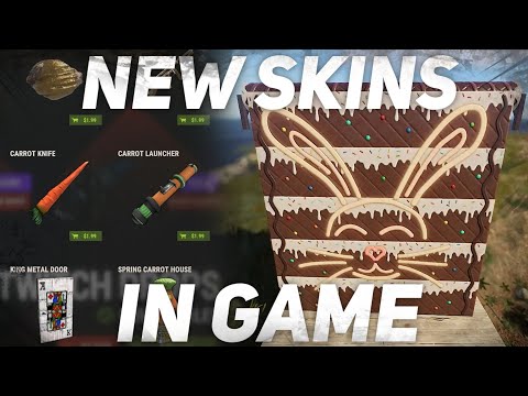 Rust *NEW* Skins In Game 4/1 Item Store Showcase | Sweet Garage Door, Easter Hunter AR and MORE