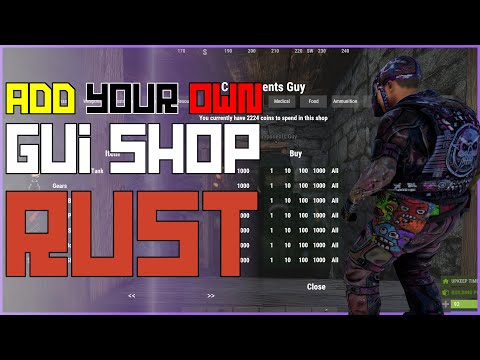Rust SHOP GUI – allowing players to use /SHOP in game | Rust Admin Academy Tutorial 2020