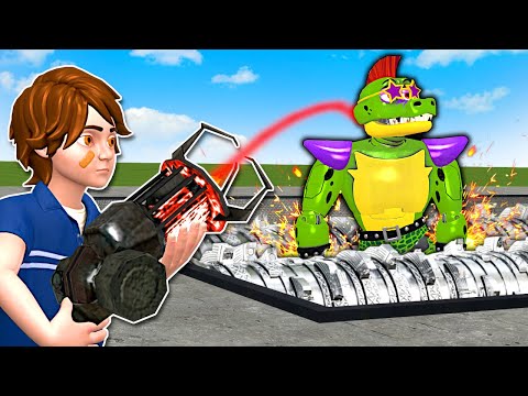 SHREDDING FNAF SECURITY BREACH ANIMATRONICS! – Garry's Mod Gameplay